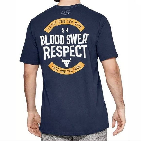 Under Armour Other - NWT UA Project Rock Blood Sweat Respect Shirt Sz S